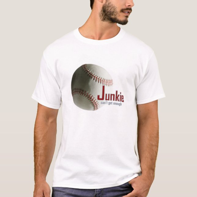 T-shirts Baseball Junkie TShirt (Frente)