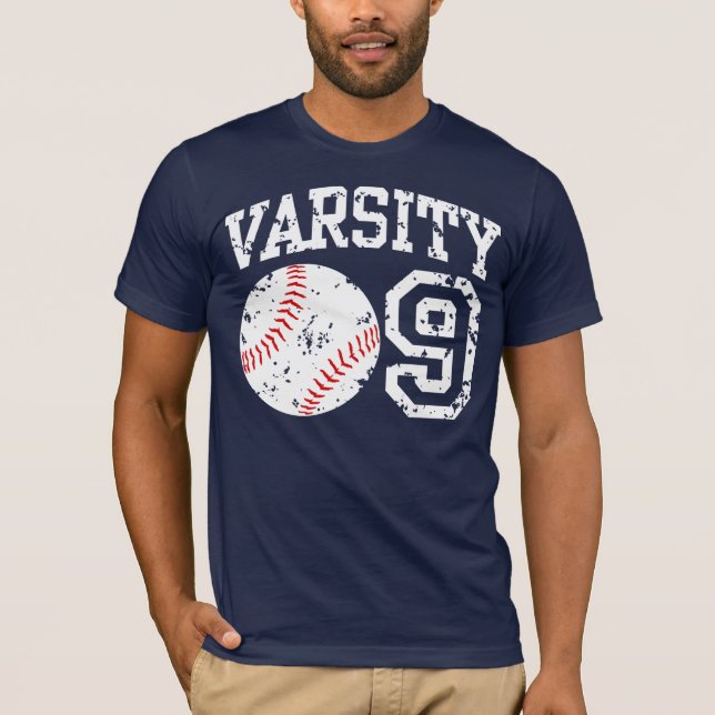 T-shirts Baseball Varsity 09 (Frente)