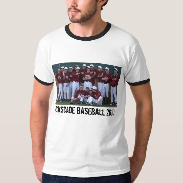 T-shirts Basebol 2010 da cascata (Frente)