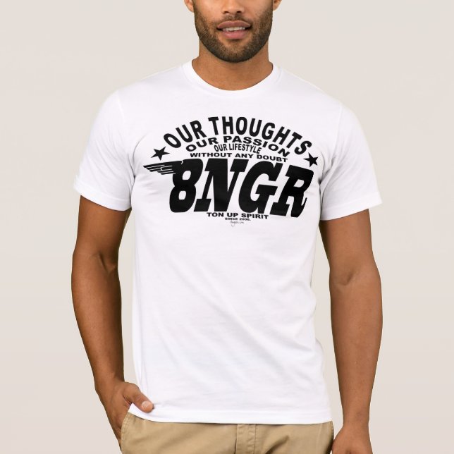 T-shirts Basic 8ngr black (Frente)
