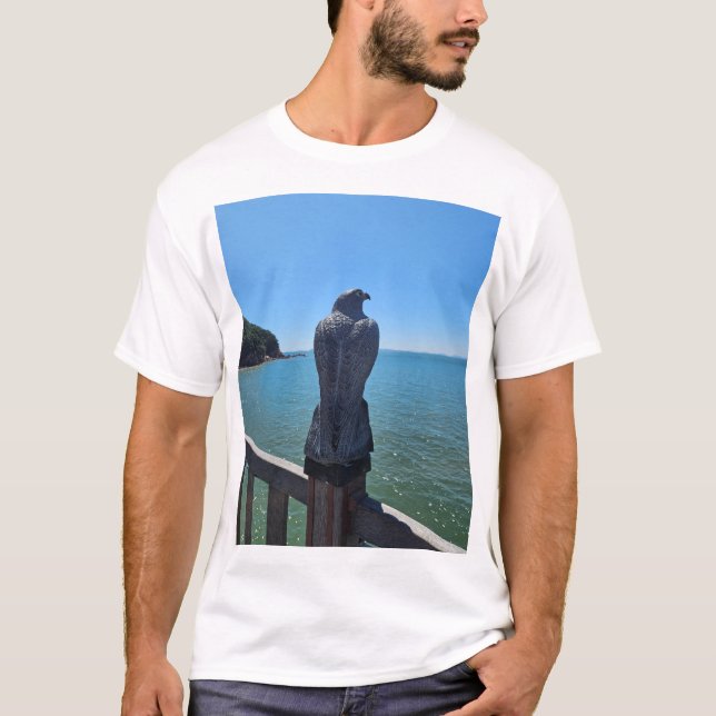 T-shirts básicas de águia (Frente)