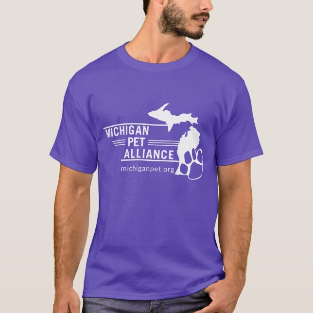 T-shirts básicas masculinas de cor escura (Frente)