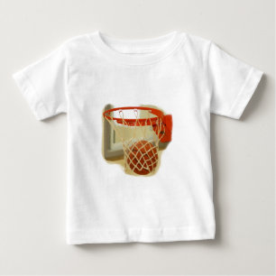 T-shirts Basquete caindo em hoop