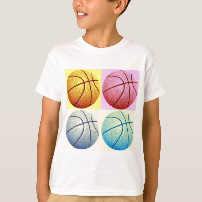 T-shirts Basquete de pop (Frente)