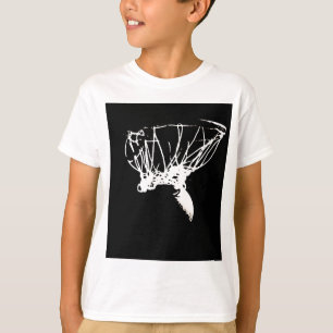 T-shirts Basquete Pop de Arte Branca Negro