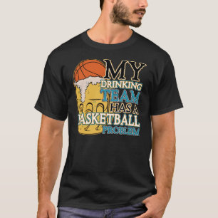 T-shirts Basquetebol da equipe do bebendo