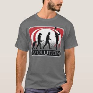 T-shirts Basquetebol da evolução