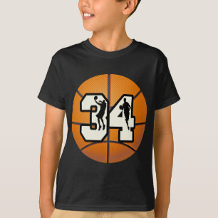 T-shirts Basquetebol do número 34