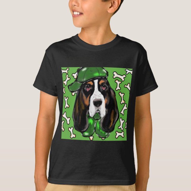 T-shirts Basset Hound (Frente)
