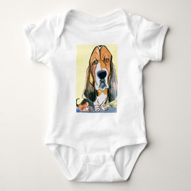 T-shirts Basset Hound (Frente)