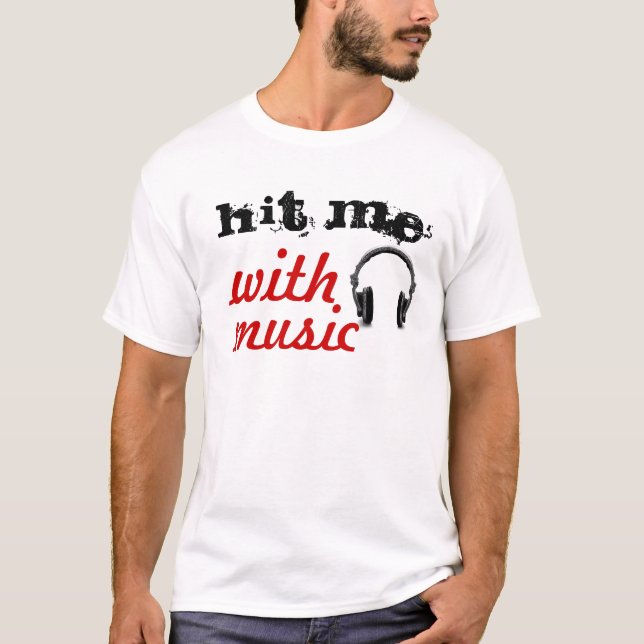 T-shirts Bata-me com música (Frente)