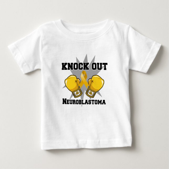 T-shirts Bata para fora Neuroblastoma (Frente)