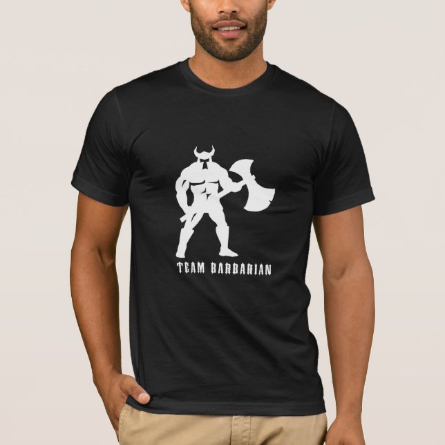 T-shirts Batalha Ax Barbarian (Frente)