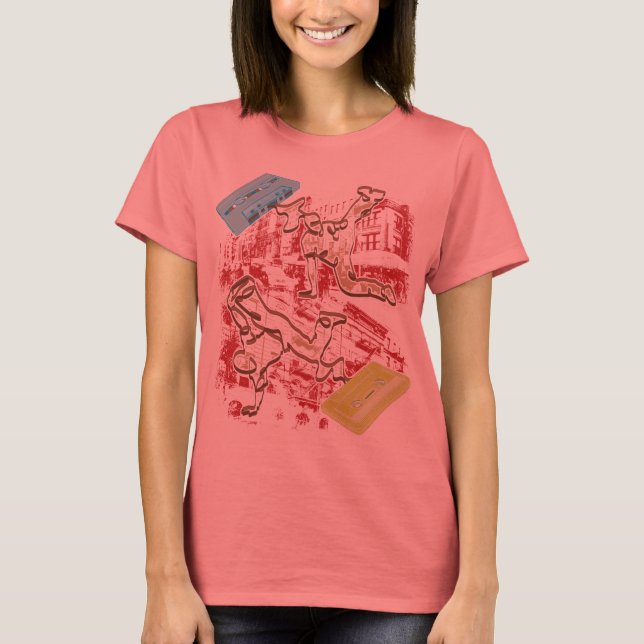 T-shirts Batalha de Cassette B-boy (Frente)