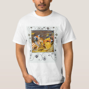 T-SHIRTS BATALHA MEDIEVAL, LUTAR CONTRA O HORSEBACK