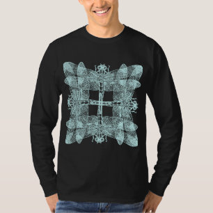 T-shirts Baterias sobrepostas quadradas