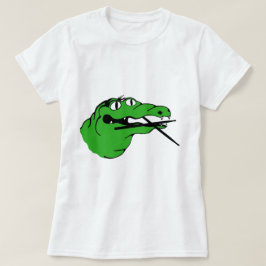 T-shirts BATERISTA da engrenagem do jacaré nenhum subtítulo