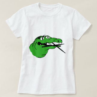 T-shirts BATERISTA da engrenagem do jacaré nenhum subtítulo