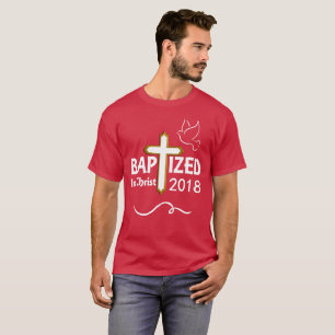 T-shirts Batizado De Gráfico Religioso Em Cristo De 2018