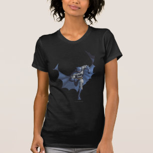 T-shirts Batman corre com cabo voador