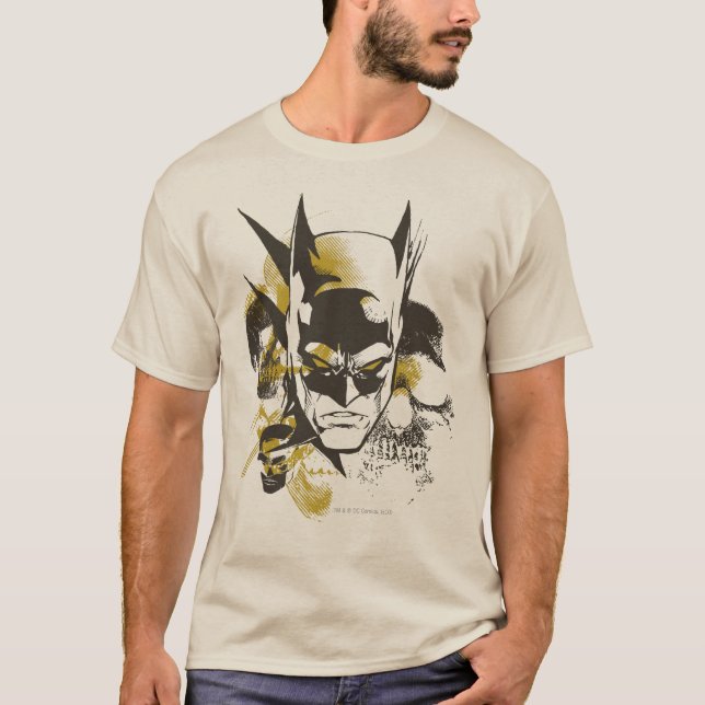 T-shirts Batman Cowl and Skulls (Frente)