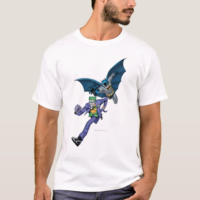 T-shirts Batman e Joker com arma (Frente)