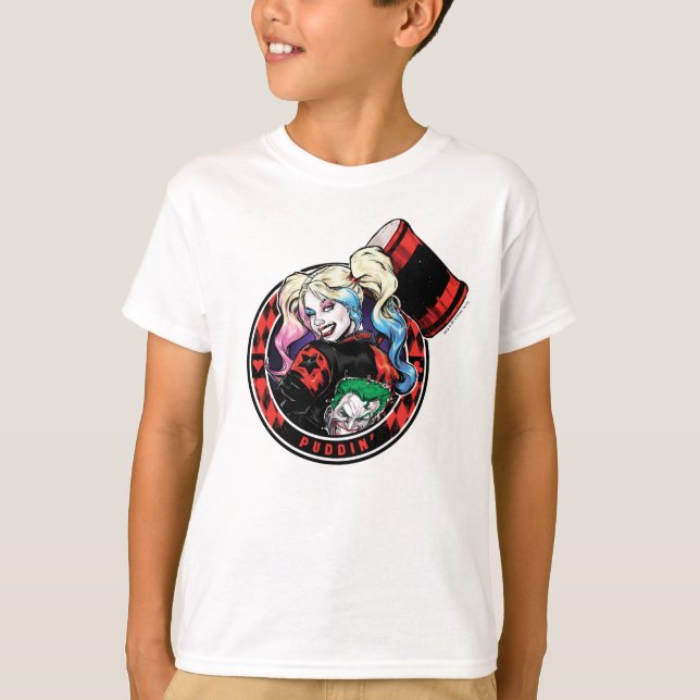 T-shirts Batman | Harley Quinn Winking Com Mallet (Frente)