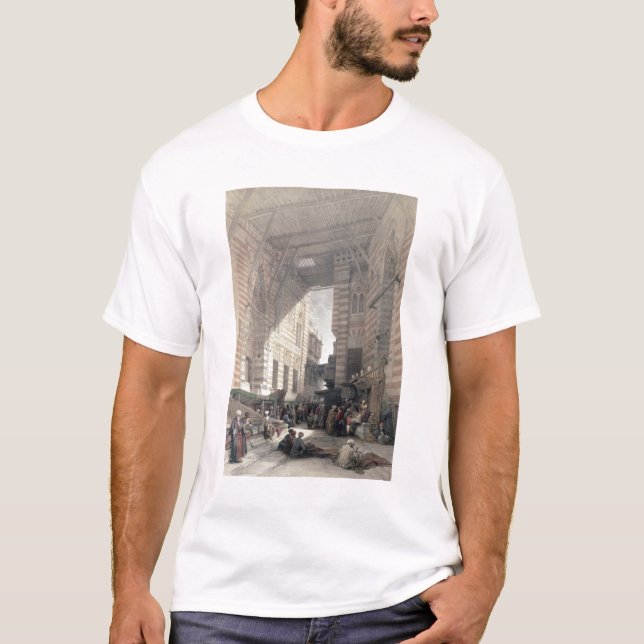 T-shirts Bazar dos comerciantes de seda, o Cairo, de (Frente)