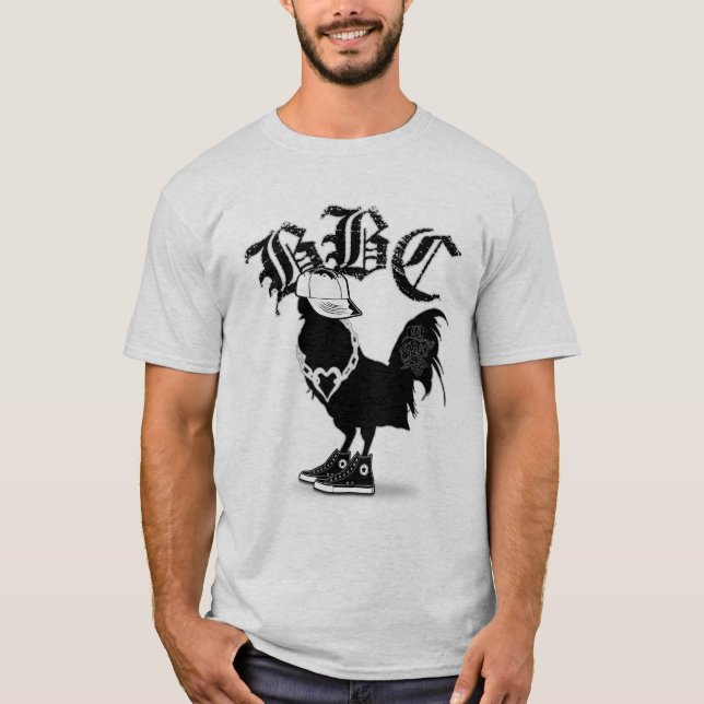 T-shirts BBC, preto grande C*CK (Frente)