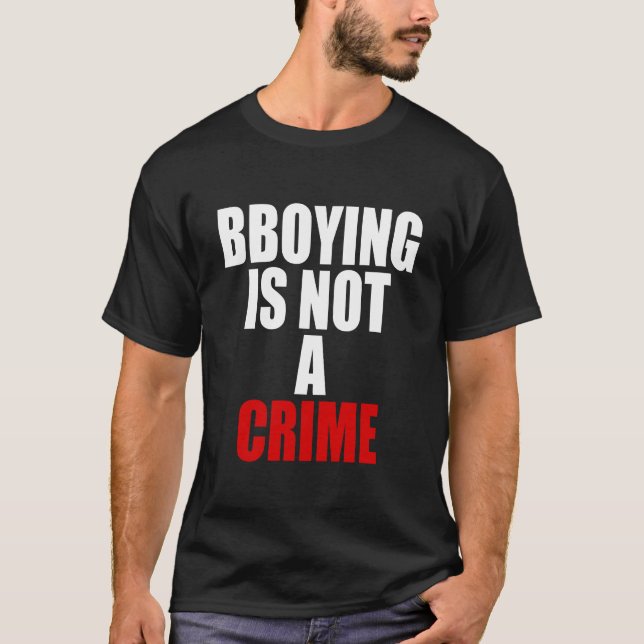 T-shirts bboying não é um crime (Frente)