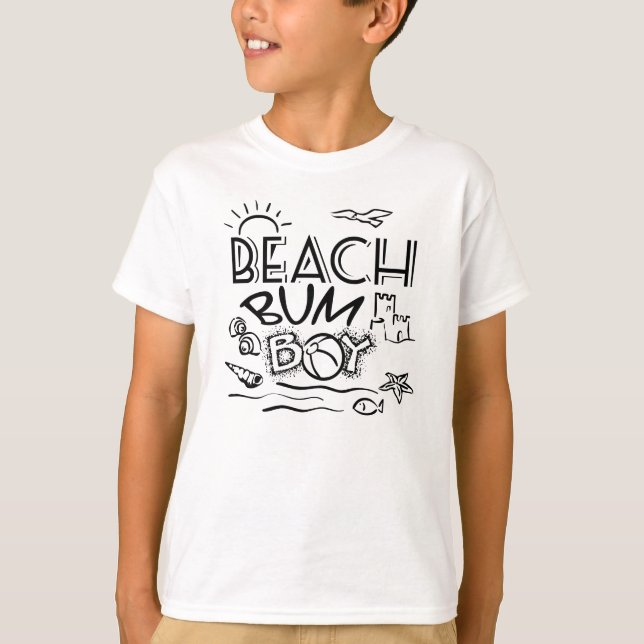 T-shirts Beach Bum Boy (Frente)