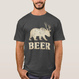 T-shirts Bear Deer Vintage Beer
