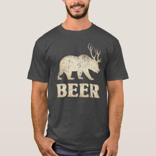 T-shirts Bear Deer Vintage Beer