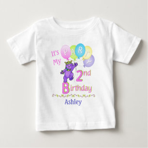 T-shirts Bear Princesa de Festa segundo aniversário