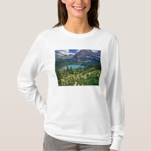 T-shirts Beargrass acima do Lago Grinnell no Many