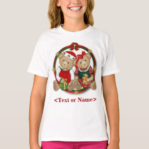 T-shirts Beary Felry, Círculo de Natal