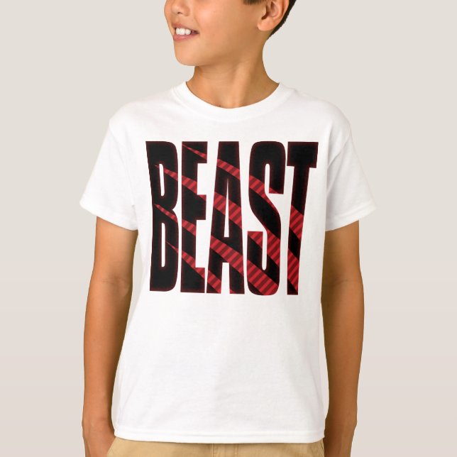 T-shirts BEAST. Tough.Hardcore.Muscle.Wild.Animal (Frente)