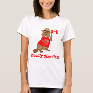 T-shirts Beaver orgulhosamente canadense