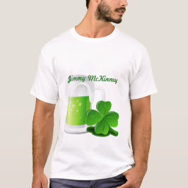 T-shirts Beba & Seja Feliz Nome PERSONALIZADO irlandês ou E