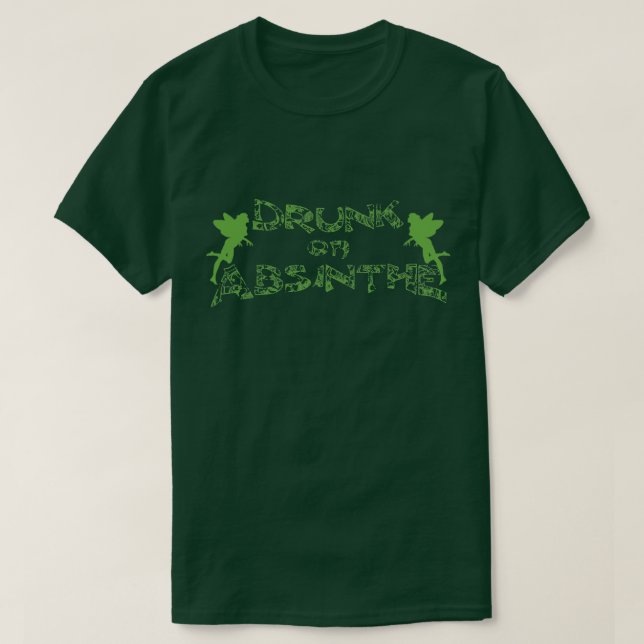 T-shirts Bebado na Absinthe (Frente do Design)