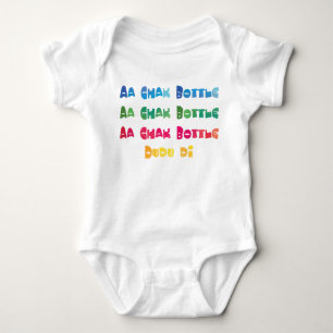 T-shirts Bebê - Ah garrafa de Chak