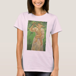 T-shirts Bebê Alcançando uma Maçã de Mary Cassatt