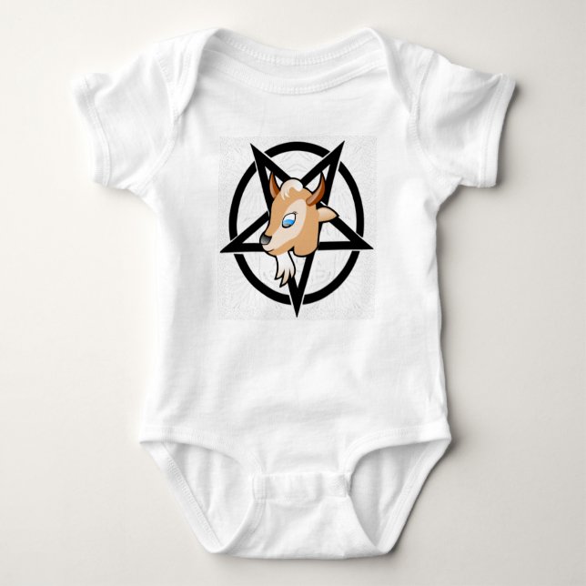 T-SHIRTS BEBÊ BAPHOMET (Frente)
