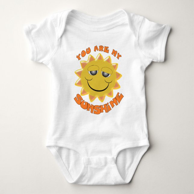 T-shirts Bebê Bodireto Design sunshine (Frente)