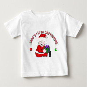 T-shirts Bebê Branco Elf 1rua Natal