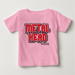 T-shirts BEBÊ - cabeça do metal