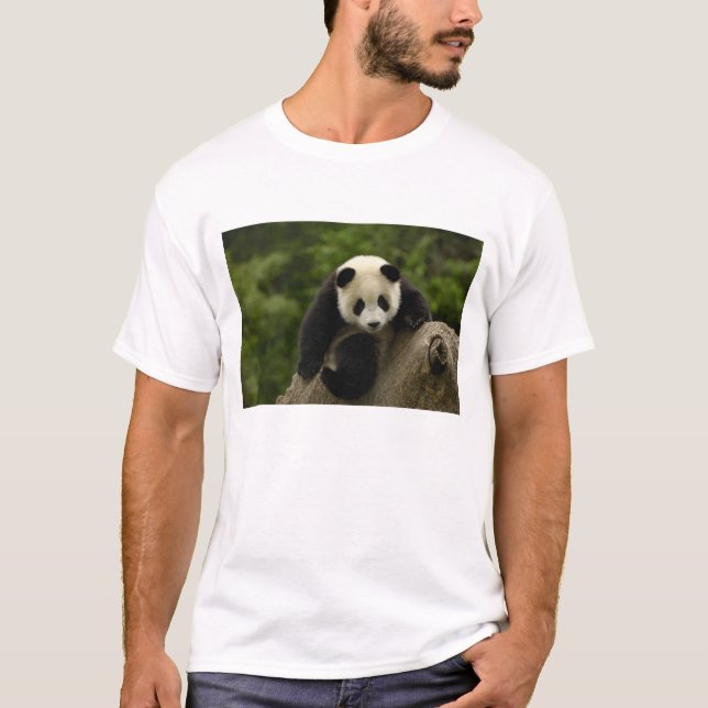 T-shirts Bebê de panda gigante (Frente)