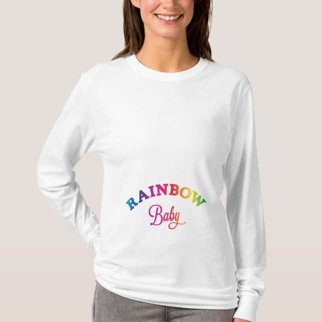T-shirts Bebê do arco-íris (Frente)