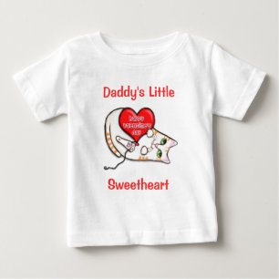 T-shirts Bebê do gato dos namorados