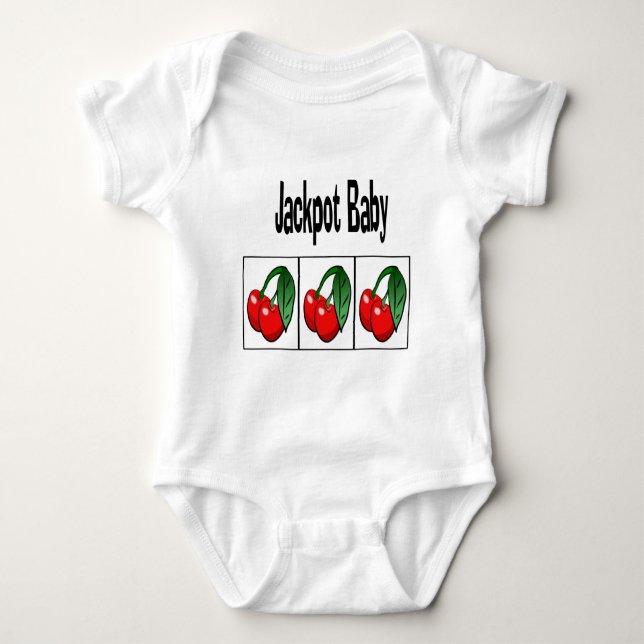 T-shirts Bebê do jackpot (Frente)